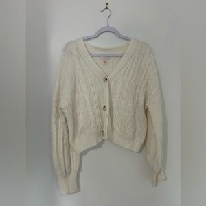 No‎ Boundaries Cream Button-Up Cardigan